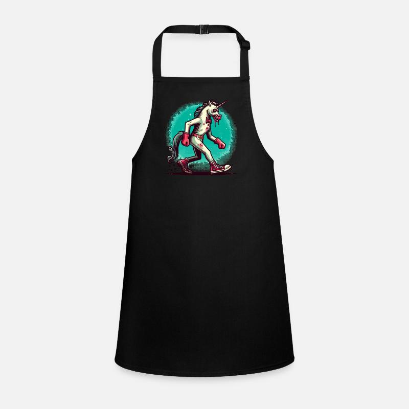 Zombie Unicorn Undead Mystical Creature Halloween Children's Apron