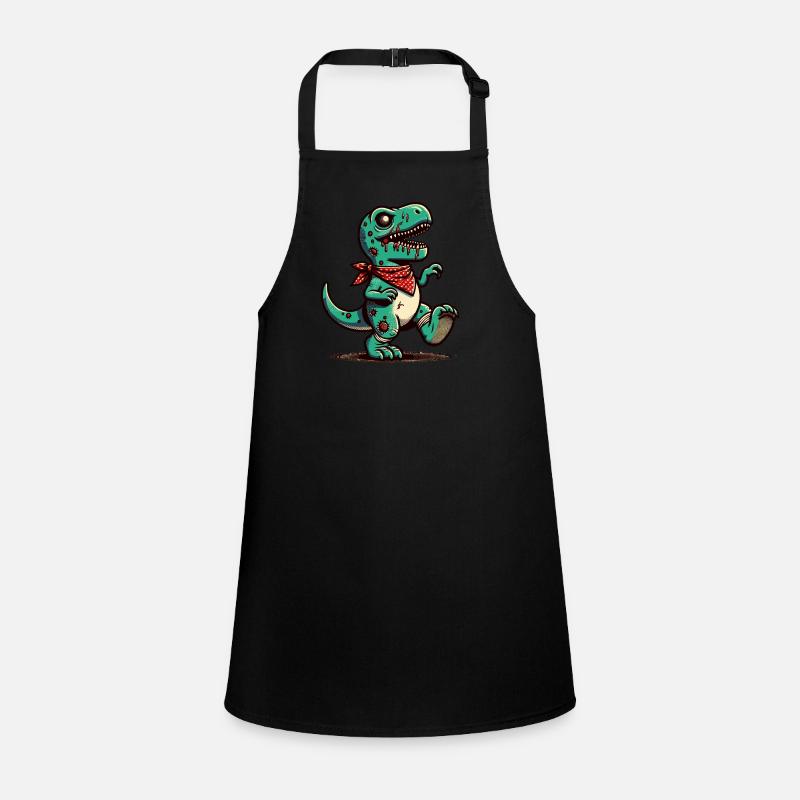 Mignon Zombie T Rex Dinosaure Halloween Tablier Enfant