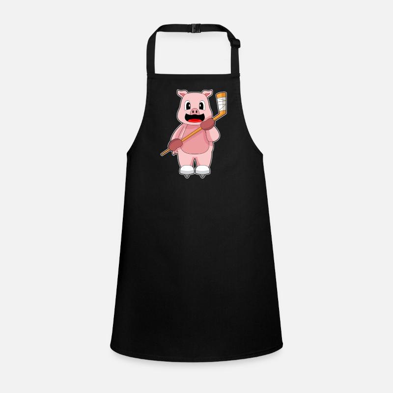 Schwein Eishockey Eishockeyschläger Schürze für Kinder