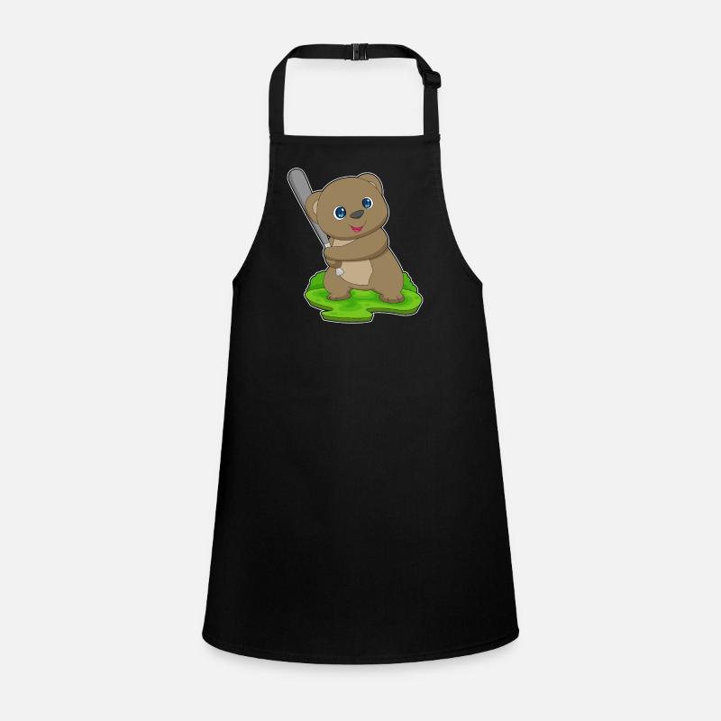 Bär Baseball Baseballschläger Schürze für Kinder