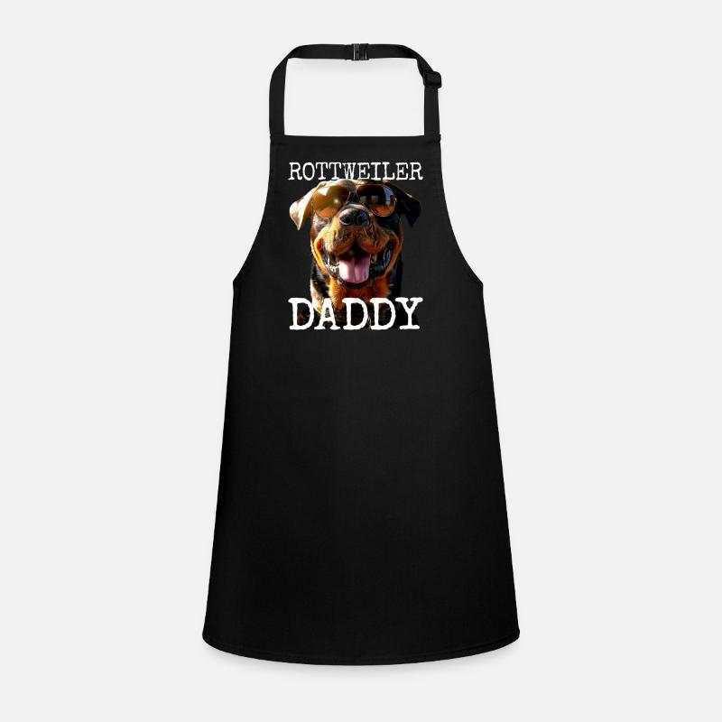 Rottweiler Daddy Papa Vater Vatertag Dad Hunde Schürze für Kinder