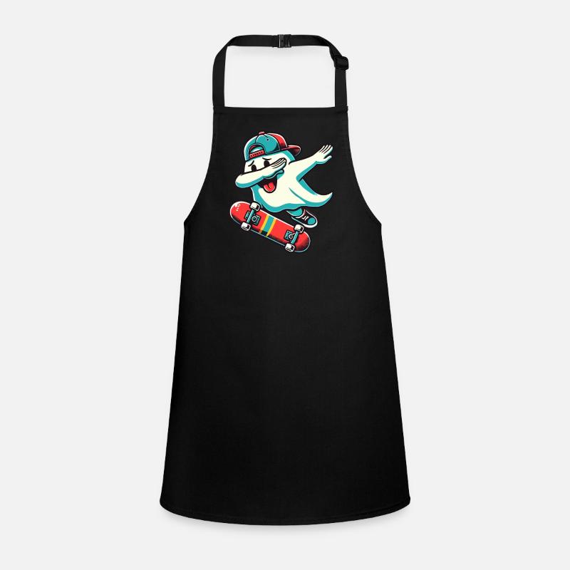 Skateboaring Dabbing Ghost Skateboard Dab Tablier Enfant