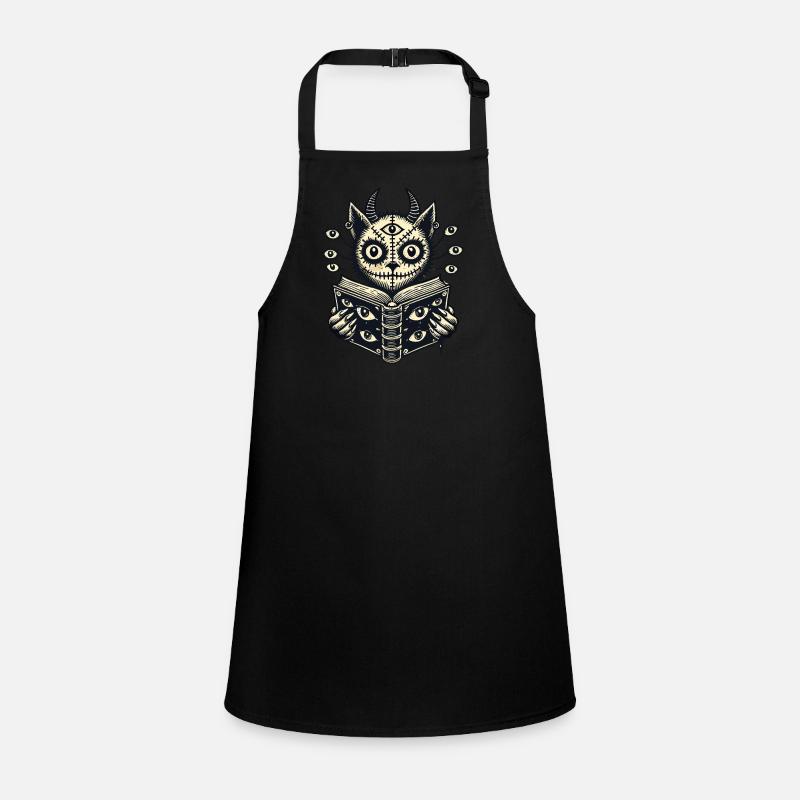 Devilish Demons Cat Horror Cat Design Children's Apron