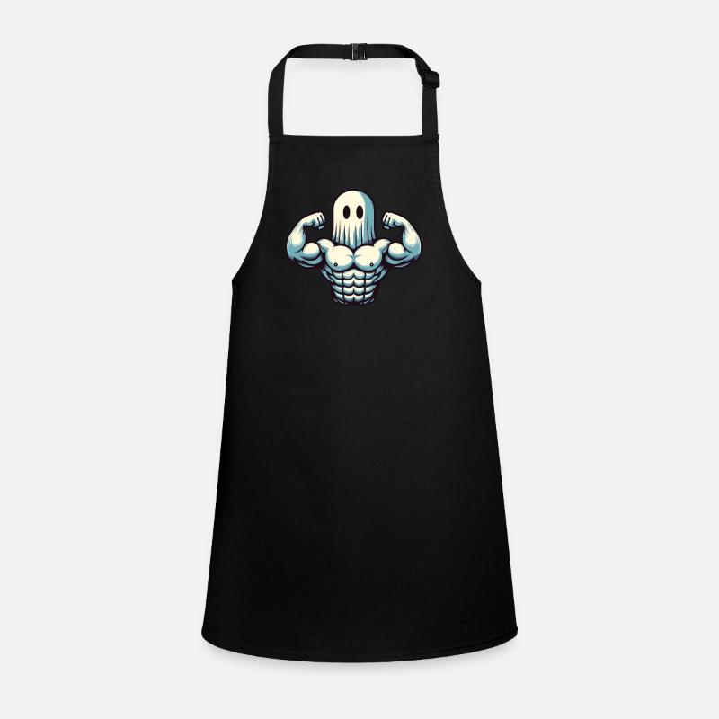 Musculation Ghost Drôle Gym Ghost Tablier Enfant