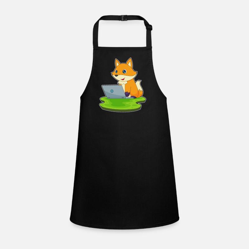 Fox Laptop Children's Apron