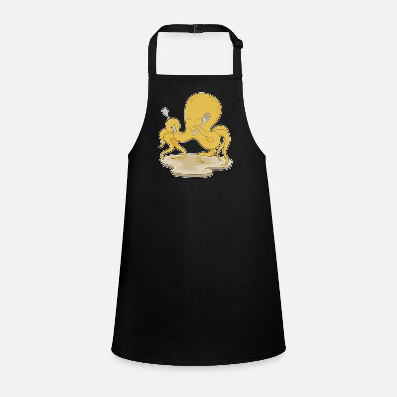 Octopus Spoon Fork Children's Apron