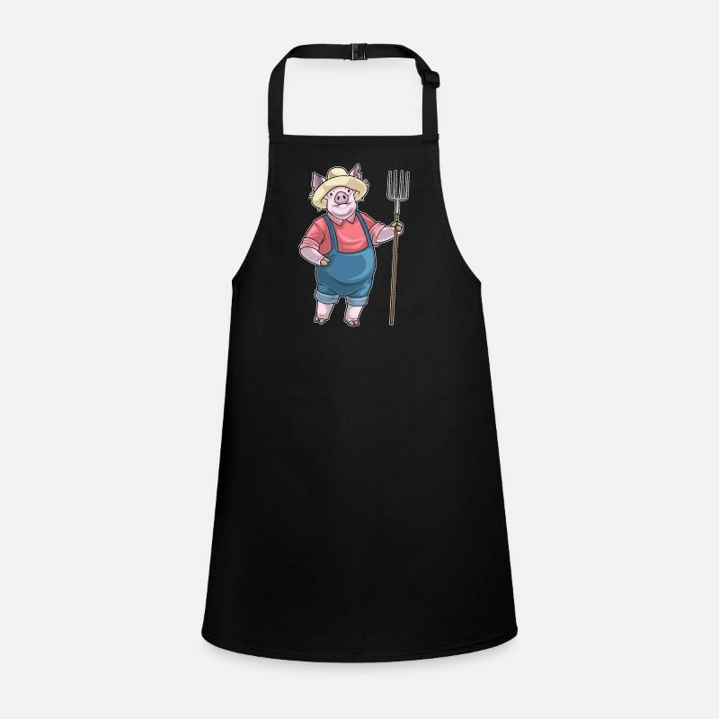 Pig Farmer Pitchfork Children's Apron