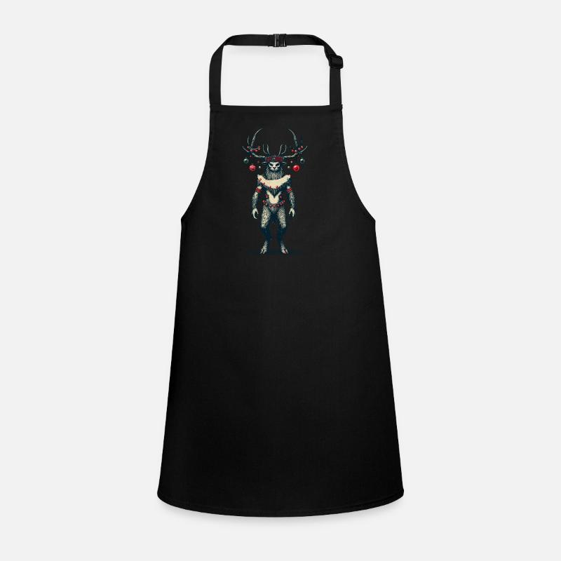 Festive Krampus Christmas Folklore Children's Apron