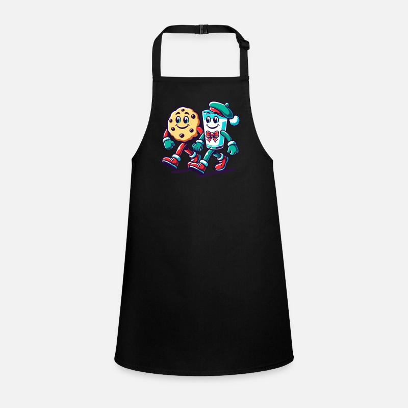 Biscuit and milk in a friendship march Children's Apron