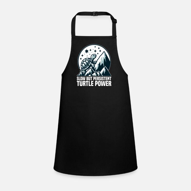 SLOW BUT PERSISTENT TURTLE POWER Children's Apron