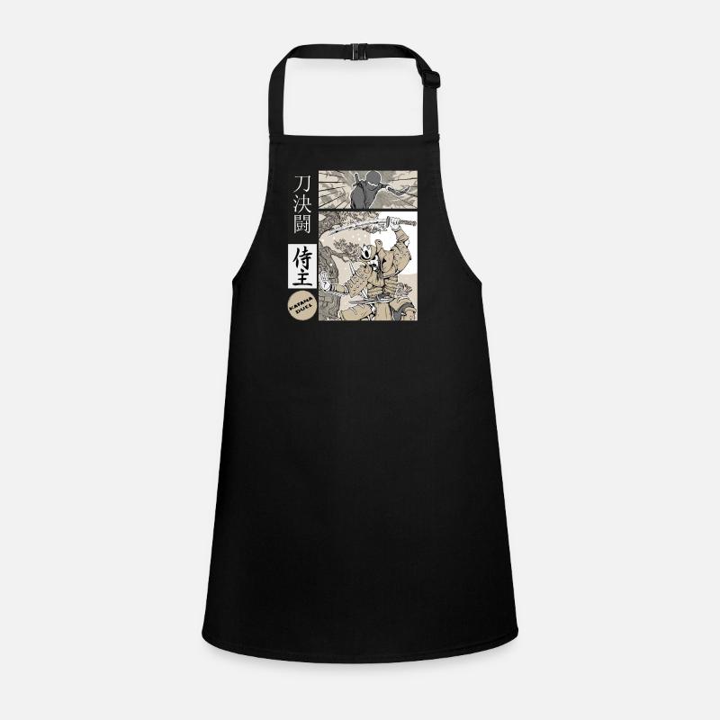 Samurai Katana Duel vs Ninja Children's Apron