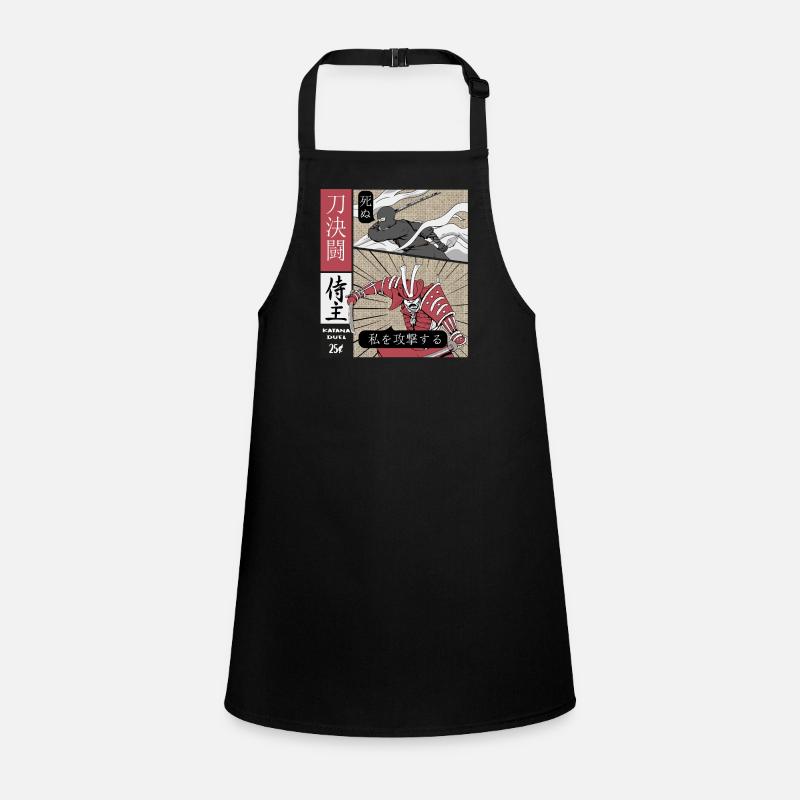 Katana Duel Ninja vs Samurai Children's Apron