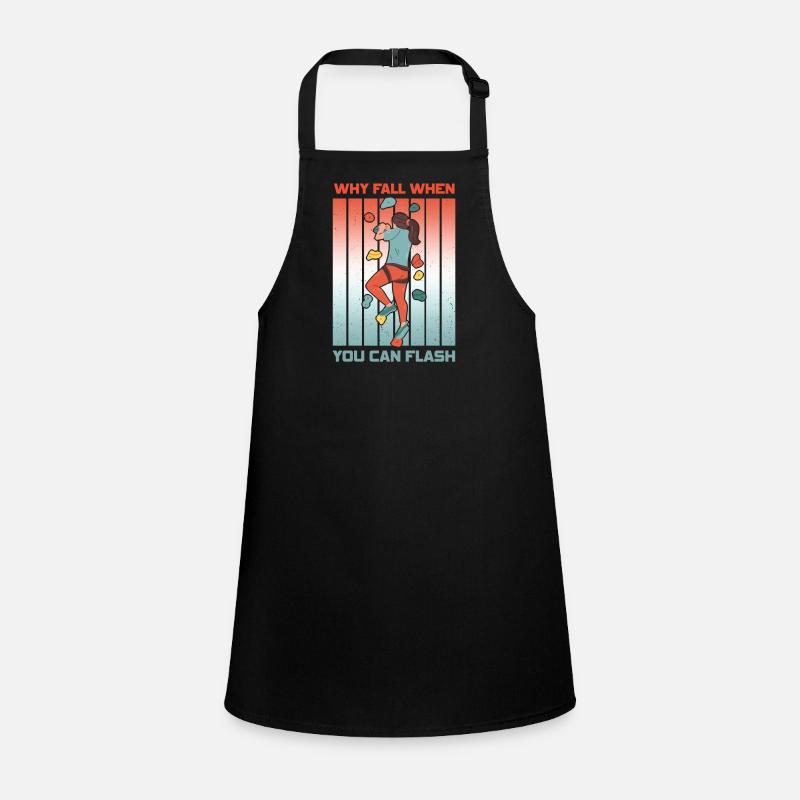 Boulderer Chalk Up and Flash Bouldering Children's Apron