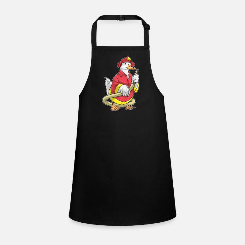 Duck Firefighter Fire Hose Fire Brigade Children's Apron