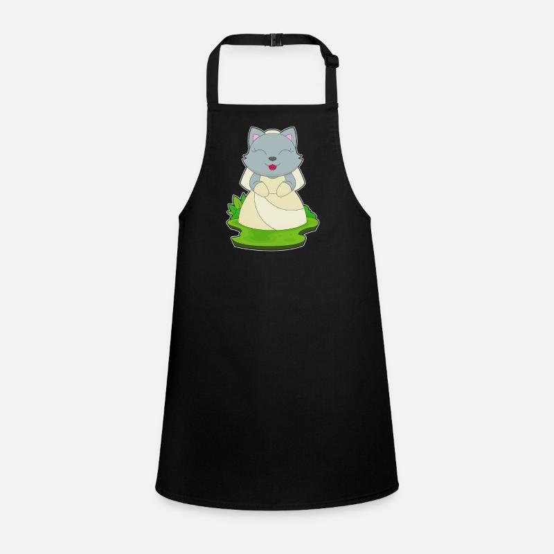 Cat Bridal Veil Wedding Children's Apron