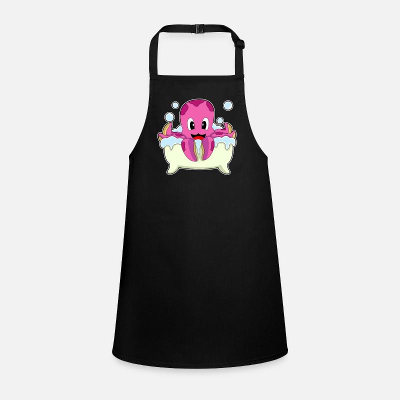 Octopus Bathing Bathtub Children's Apron