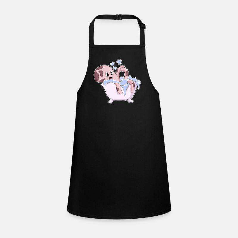 Octopus Bath Bathtub Children's Apron