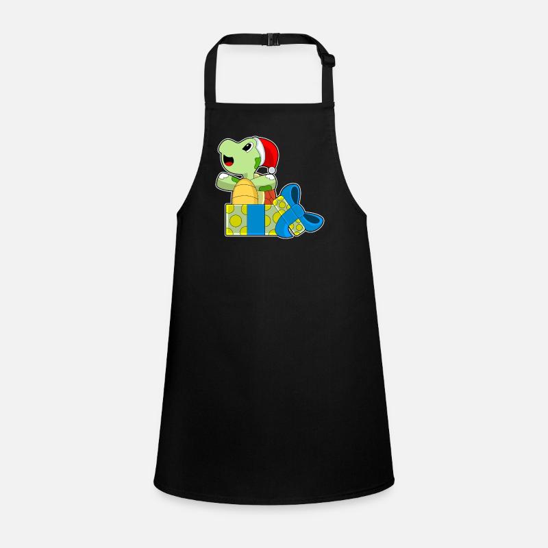 Turtle Christmas Packages Children's Apron