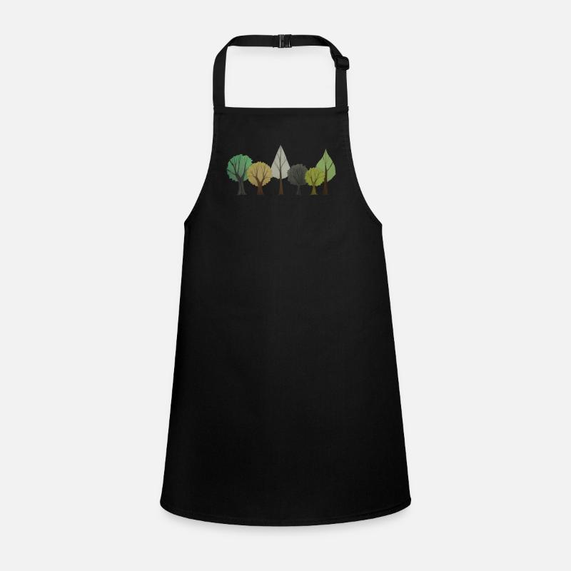 Trees Deciduous Forest Drawing Children's Apron
