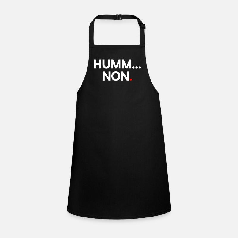 HUMM... NO | Minimalist humor expression Children's Apron
