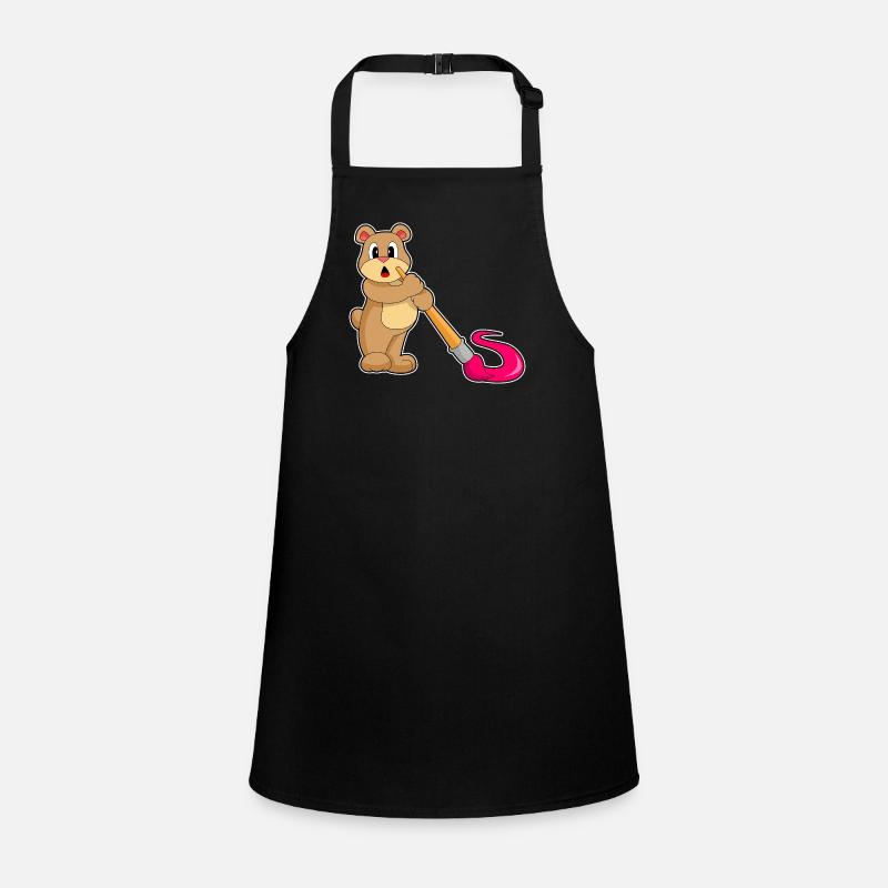 Bär Malen Pinsel Schürze für Kinder