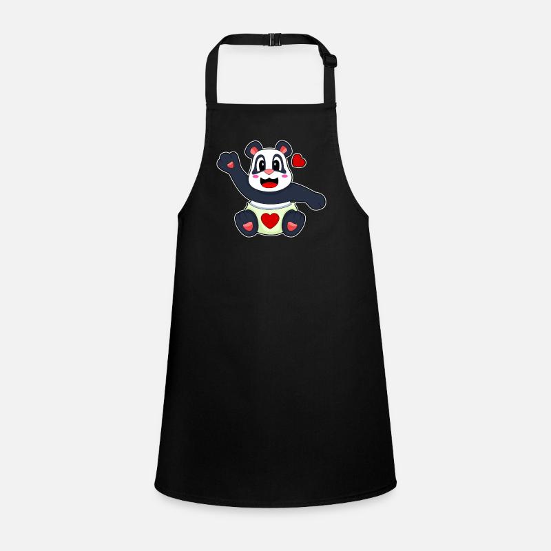 Cœur de panda Tablier Enfant