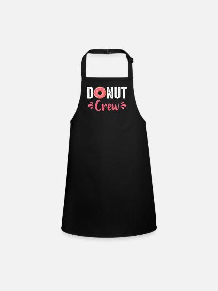 Donut Donuts Candy Bagel - Tablier Enfant - noir - Devant