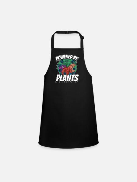 Vegetarian Vegan Veggie Vegetarian - Children's Apron - black - Front
