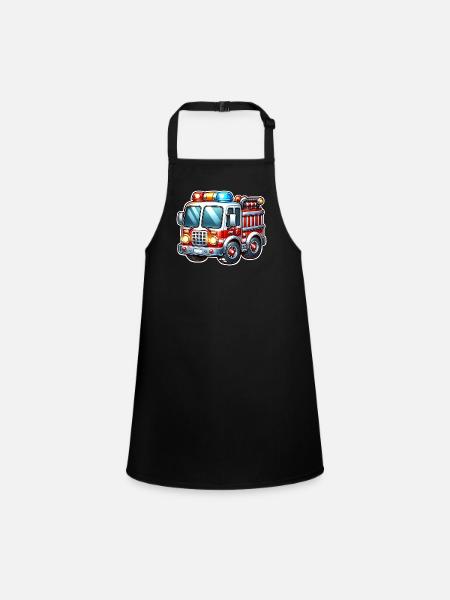 Fire brigade - Children's Apron - black - Front