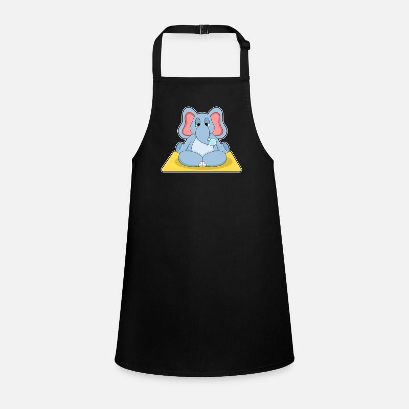 Elephant Yoga Meditation Children's Apron