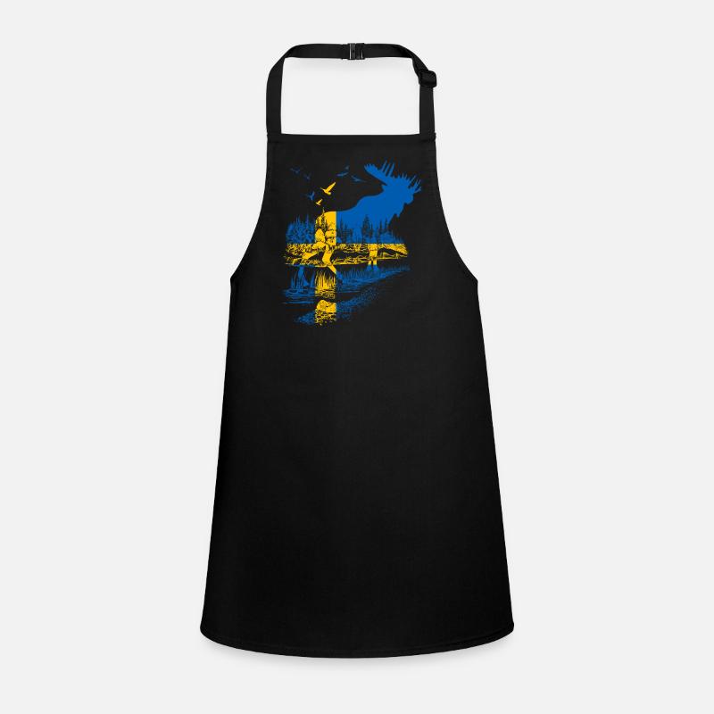 SUÈDE MOOSE - Tablier Enfant - noir