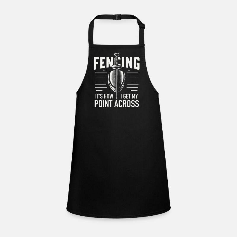 Fencing Fencer Children's Apron