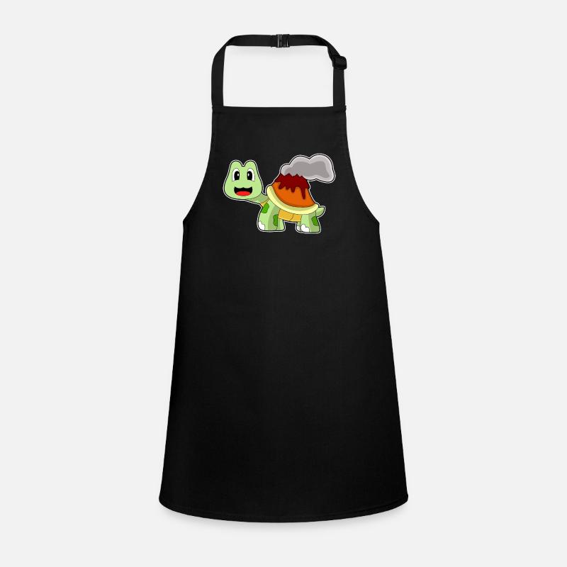 Turtle Volcano Children's Apron