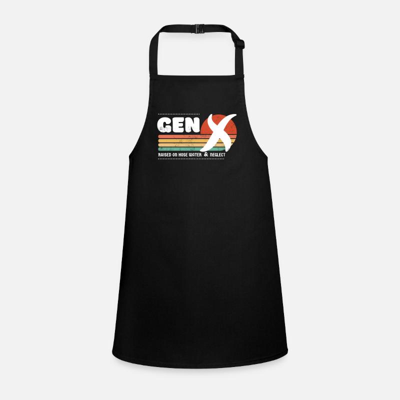 Sonnenuntergang der Generation X - Weiß Schürze für Kinder