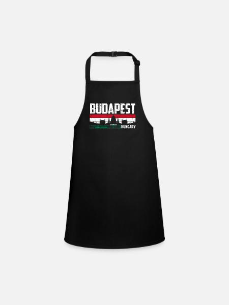 Budapest Hongrie ville - Tablier Enfant - noir