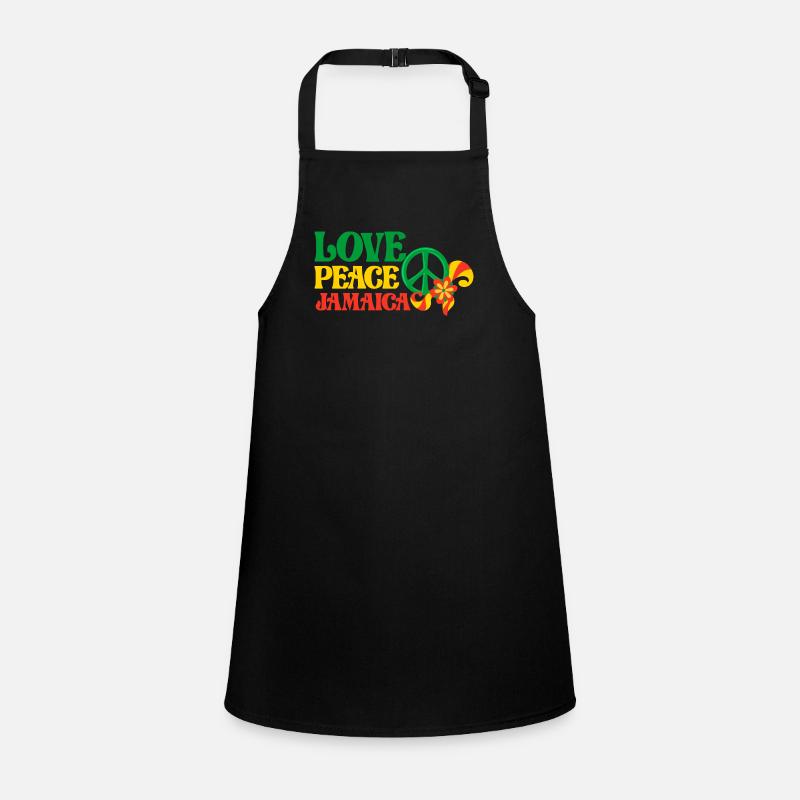 Amour Paix Jamaïque Tablier Enfant