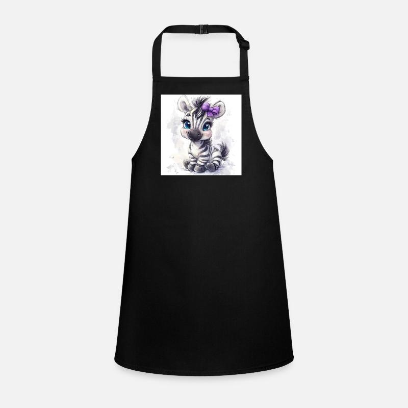 Cute Zebra for Girls Children's Apron