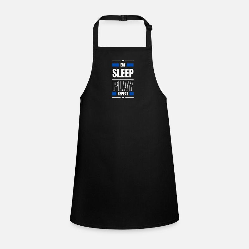 eat sleep play repeat gift idea gamble saying Children's Apron