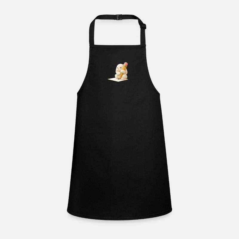 Lapin avec crayon pour enfants Design – Animal créatif Tablier Enfant