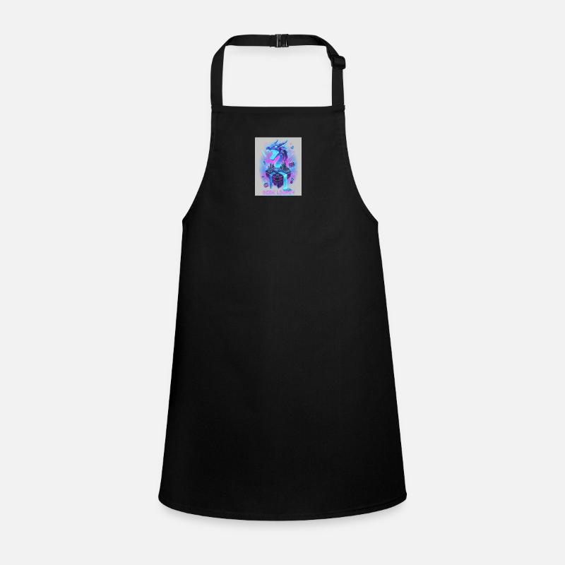 Neon Dragon on Retro Console Children's Apron