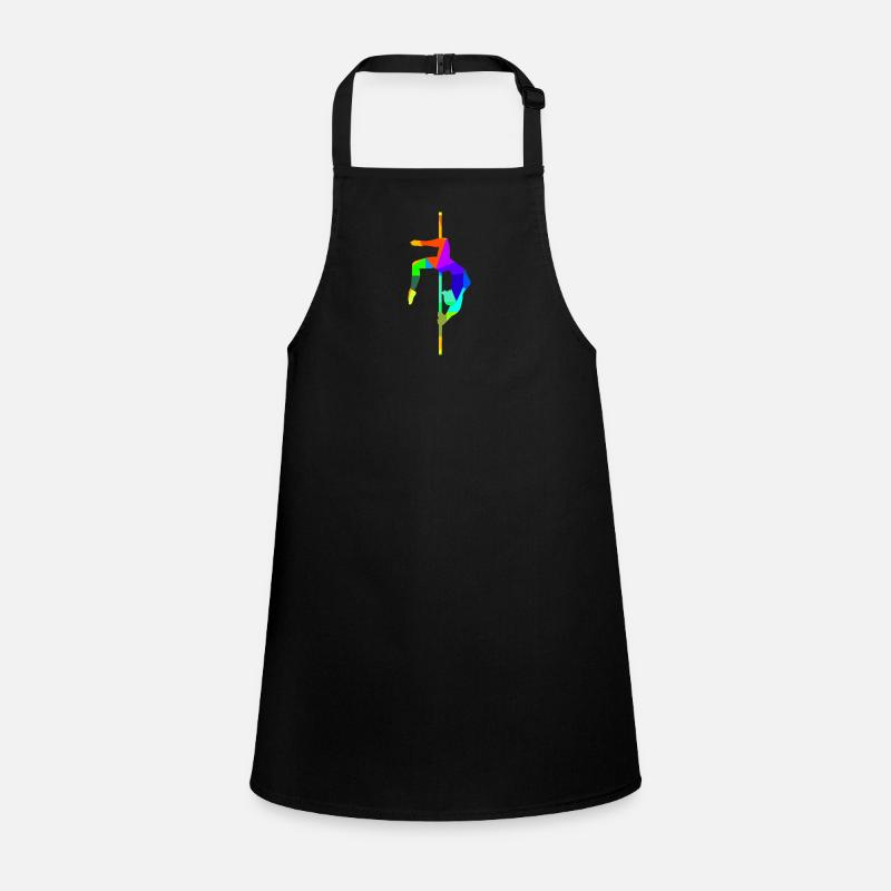Pole Dancing Arc-en-ciel Couleurs Polygone Sports Tablier Enfant