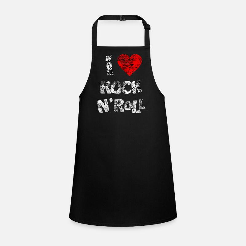 ICH LIEBE ROCK N'ROLL Schürze für Kinder
