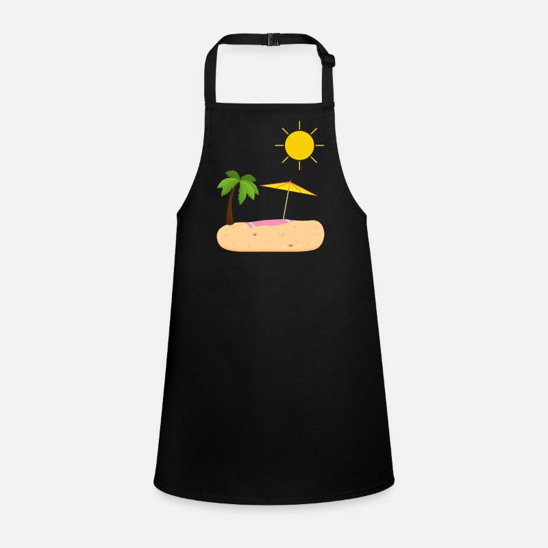 Summer Beach Sun Palm Trees Children's Apron