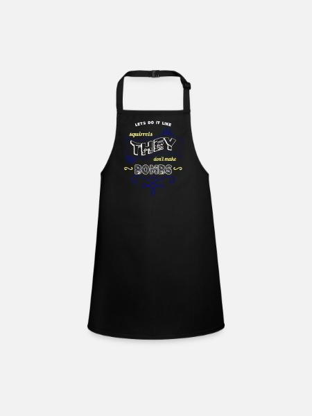 Funky Bday Hippy Peace Fun Anti War Geek - Children's Apron - black - Front