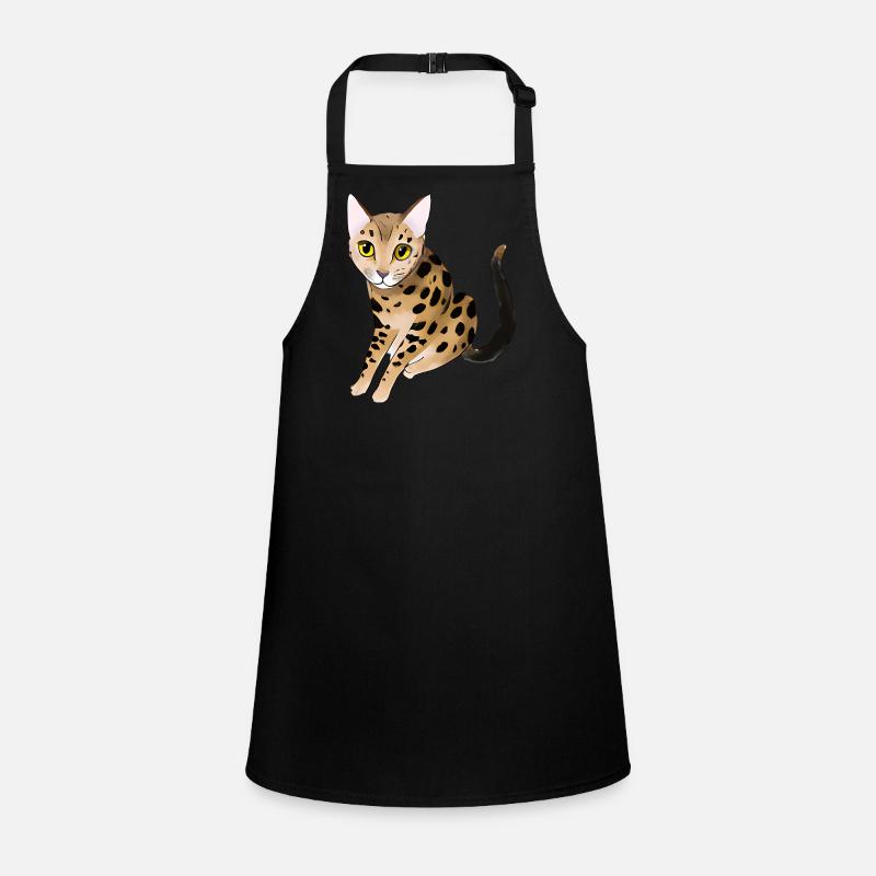 Leopard cat Children's Apron