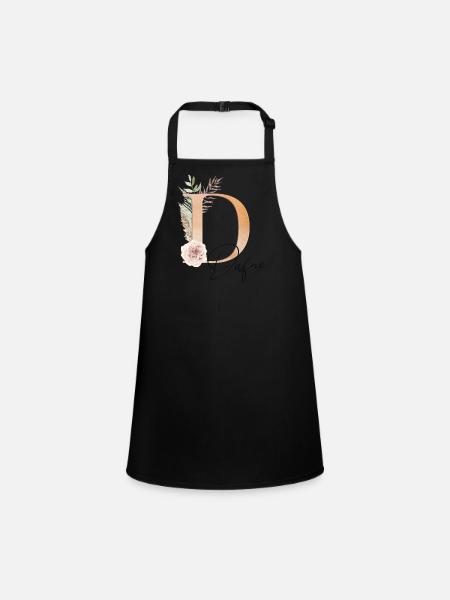 Dafne! Name Boho - Children's Apron - black