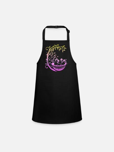 Easter Easter Basket Easter Basket - Children's Apron - black - Front