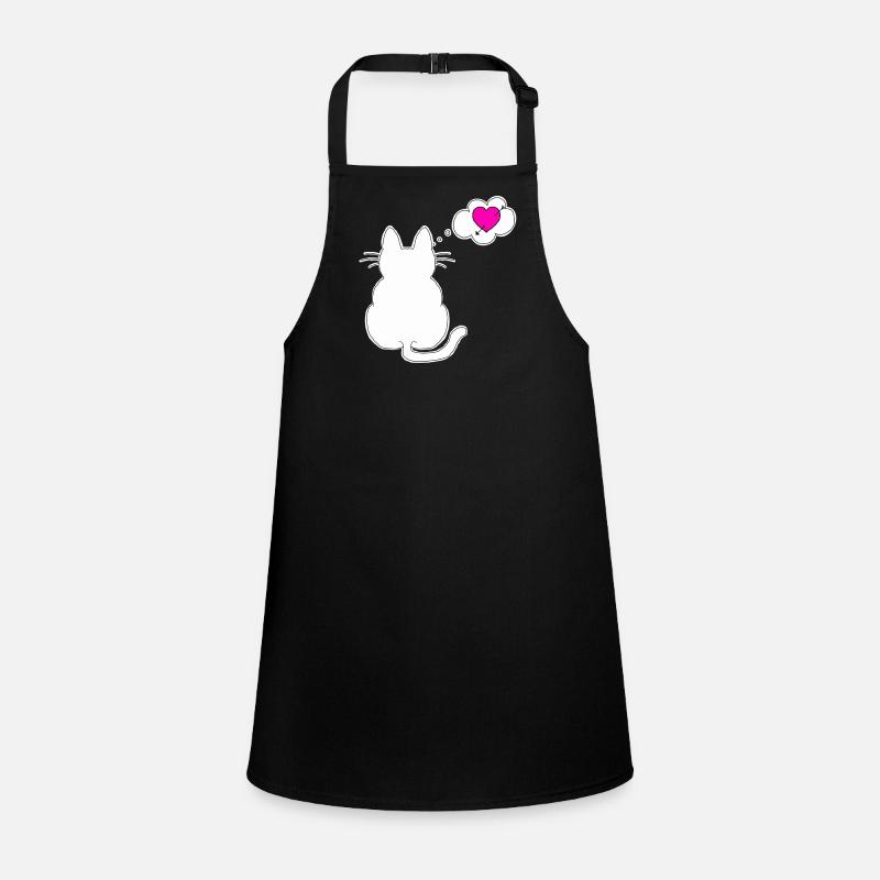 J’aime mon chat et mon chat m’aime Tablier Enfant