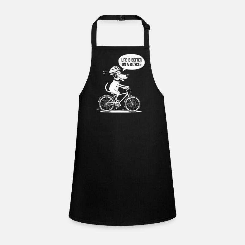 Bicycle Life Better Slogan Design Tablier Enfant