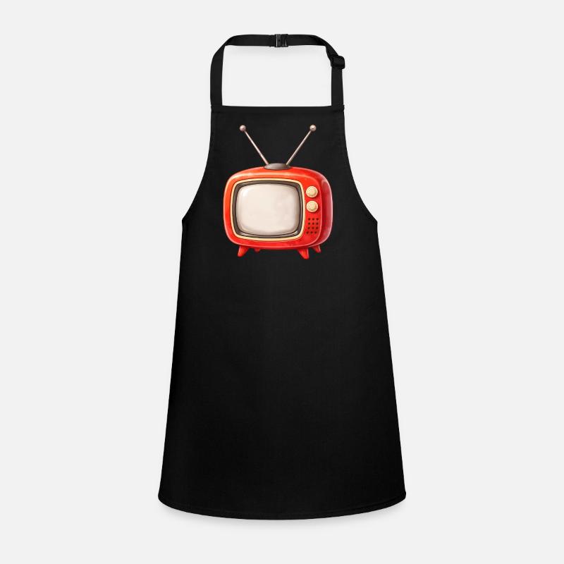 Retro TV Illustration Children's Apron